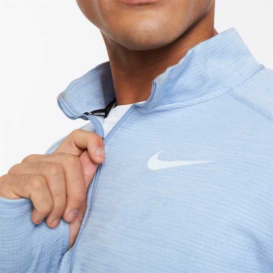 Nike Мъжко Горнище За Бягане Half Zip Core Long Sleeve Running Top Mens Гръмотевично синьо Мъжки горнища с цип