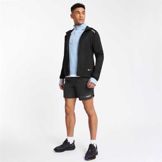 Nike Мъжко Горнище За Бягане Half Zip Core Long Sleeve Running Top Mens Гръмотевично синьо Мъжки горнища с цип
