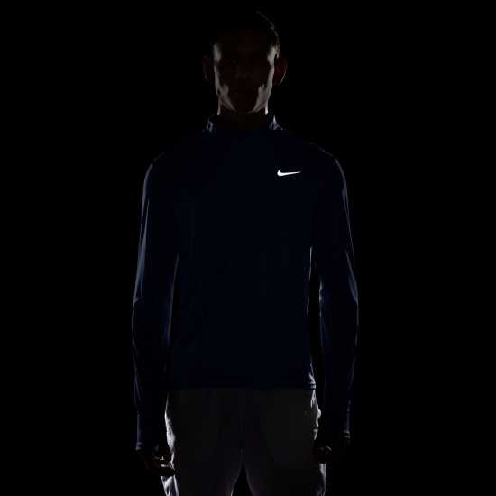 Nike Мъжко Горнище За Бягане Half Zip Core Long Sleeve Running Top Mens Game Royal Мъжко облекло за едри хора