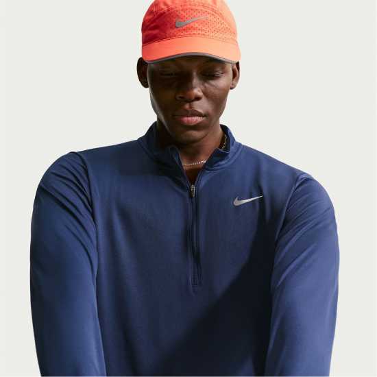 Nike Мъжко Горнище За Бягане Half Zip Core Long Sleeve Running Top Mens Midnight Navy 