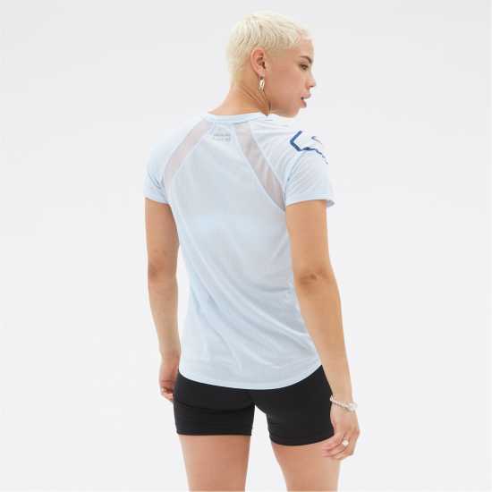 New Balance Impact Short Sleeve Run T-Shirt Womens Blue Haze (444) Атлетика