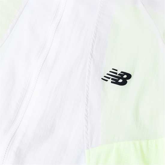 New Balance Nb Rc Athletics Jacket White/Grey/Grn 