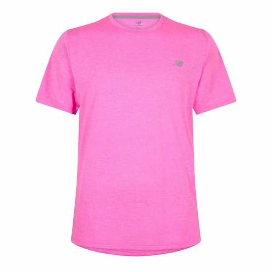 New Balance NB RC Essentials Running T-Shirt Mens Pink 