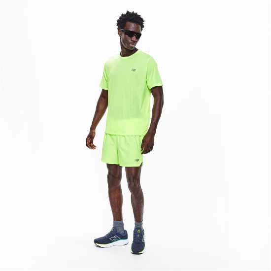 New Balance Nb Rc Athletics 5 Short Green 