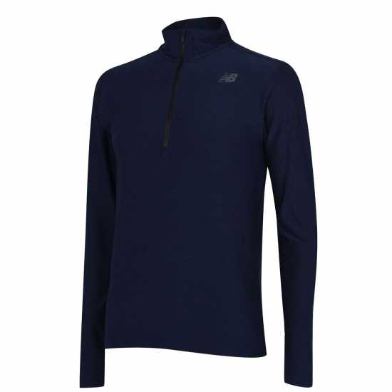 Мъжки горнища с цип Мъжко Горнище За Бягане New Balance Quarter Zip Running Top Mens Морска синьо Мъжко Горнище За Бягане New Balance Quarter Zip Running Top Mens Морска синьо Мъжки горнища с цип