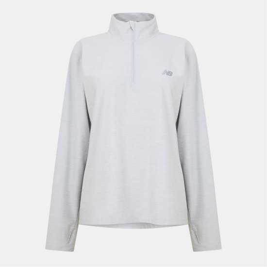 Мъжко Горнище За Бягане New Balance Nb 1/4 Zip Running Top Mens Grey Мъжко Горнище За Бягане New Balance Nb 1/4 Zip Running Top Mens Grey