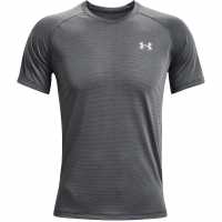Under Armour Мъжка Риза Short Sleeve T-Shirt Mens Черно сиво Мъжки дрехи за бягане