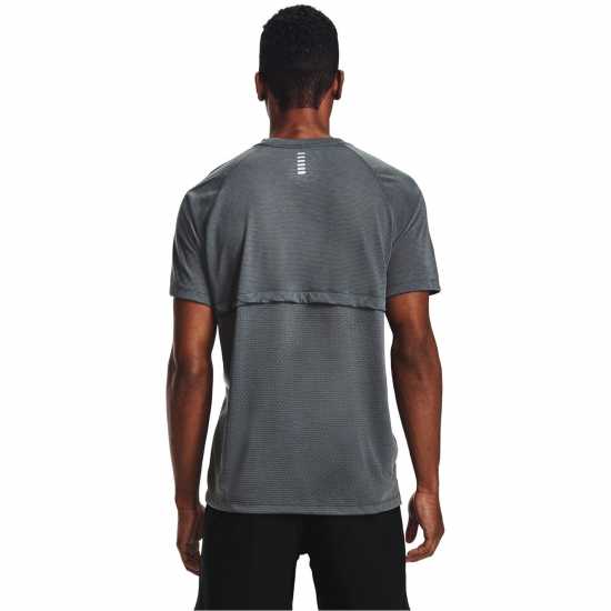 Мъжки дрехи за бягане Under Armour Мъжка Риза Short Sleeve T-Shirt Mens Черно сиво Under Armour Мъжка Риза Short Sleeve T-Shirt Mens Черно сиво Мъжки дрехи за бягане