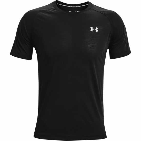 Мъжки дрехи за бягане Under Armour Мъжка Риза Short Sleeve T-Shirt Mens Черно/Отражаващо Under Armour Мъжка Риза Short Sleeve T-Shirt Mens Черно/Отражаващо Мъжки дрехи за бягане