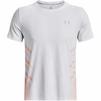 Under Armour Launch Elite Graphic T-Shirt. Mens White Мъжки дрехи за бягане