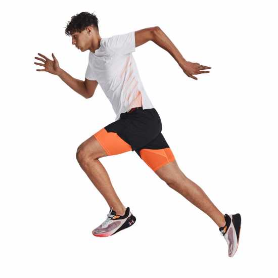 Мъжки дрехи за бягане Under Armour Launch Elite Graphic T-Shirt. Mens White Under Armour Launch Elite Graphic T-Shirt. Mens White Мъжки дрехи за бягане