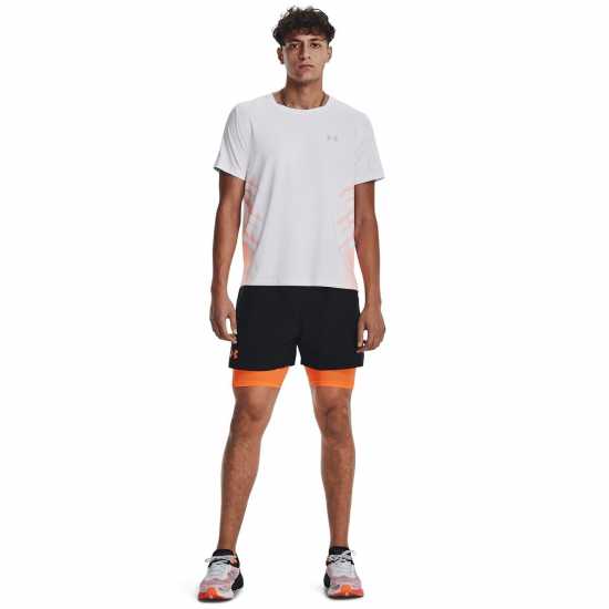 Мъжки дрехи за бягане Under Armour Launch Elite Graphic T-Shirt. Mens White Under Armour Launch Elite Graphic T-Shirt. Mens White Мъжки дрехи за бягане