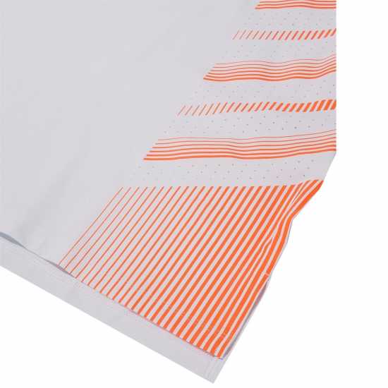 Under Armour Iso-Chill Laser Heat Ss White/Orange Мъжко облекло за едри хора