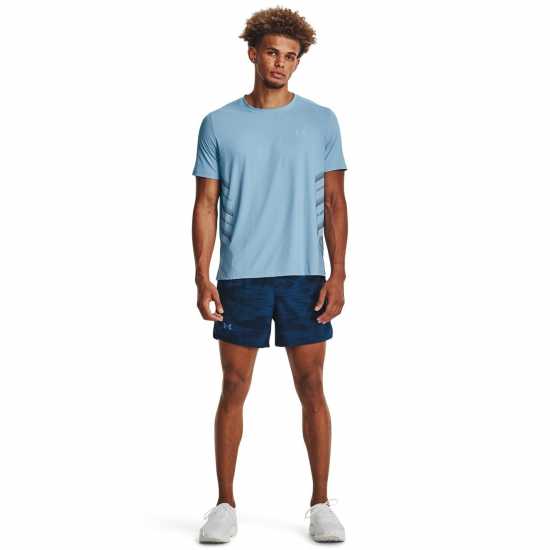 Мъжки дрехи за бягане Under Armour Iso-Chill Laser Heat Ss Blue Under Armour Iso-Chill Laser Heat Ss Blue Мъжки дрехи за бягане