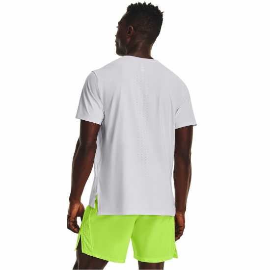 Under Armour Iso-Chill Laser Heat Ss White/Reflect Мъжко облекло за едри хора