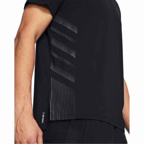 Under Armour Launch Elite Graphic T-Shirt. Mens Черно Мъжки дрехи за бягане