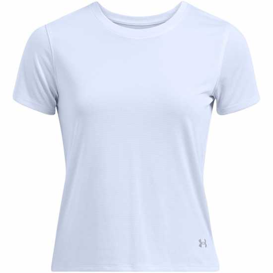 Under Armour Armour Ua Launch Elite Short Sleeve Women's Нимбусно синьо Дамски дрехи за бягане