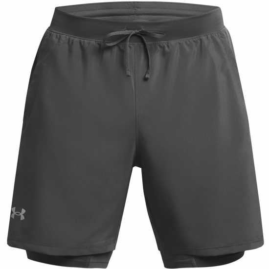 Under Armour Men's Ua Launch Run 2-In-1 Shorts C Rock/Reflect 