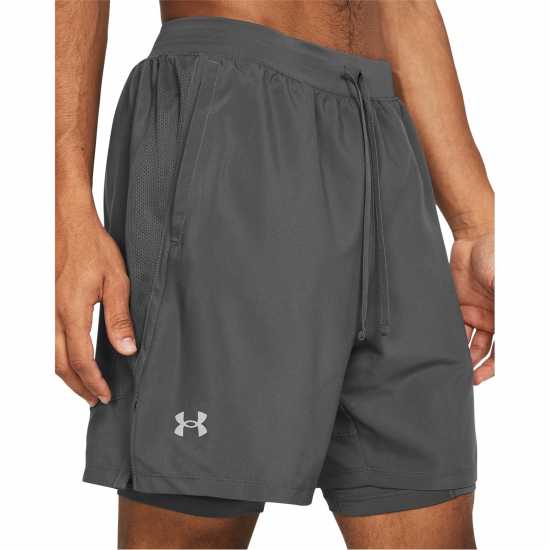 Under Armour Men's Ua Launch Run 2-In-1 Shorts C Rock/Reflect 