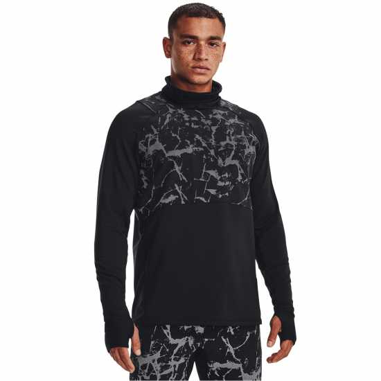 Under Armour Out Run The Cold Mens Funnel Top Black Мъжки ризи