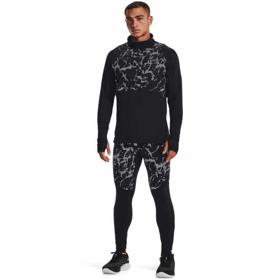 Under Armour Out Run The Cold Mens Funnel Top Black Мъжки ризи