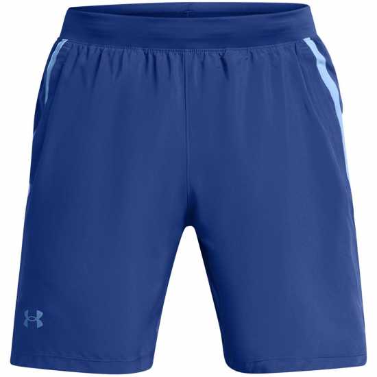 Under Armour Armour Launch 2-In-1 7 Shorts Техническо синьо Мъжки дрехи за бягане