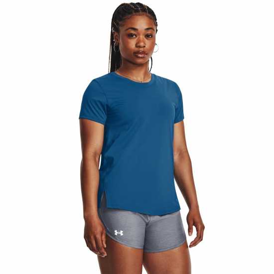 Under Armour Iso-Chill Laser Tee Womens Blue Атлетика