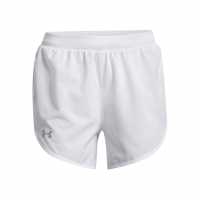 Under Armour Fly By Elite 3'' Short White Дамски клинове за фитнес