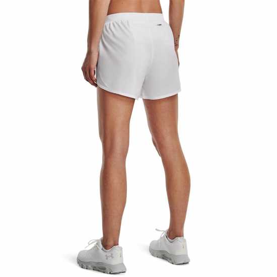 Under Armour Fly By Elite 3'' Short White - Дамски клинове за фитнес