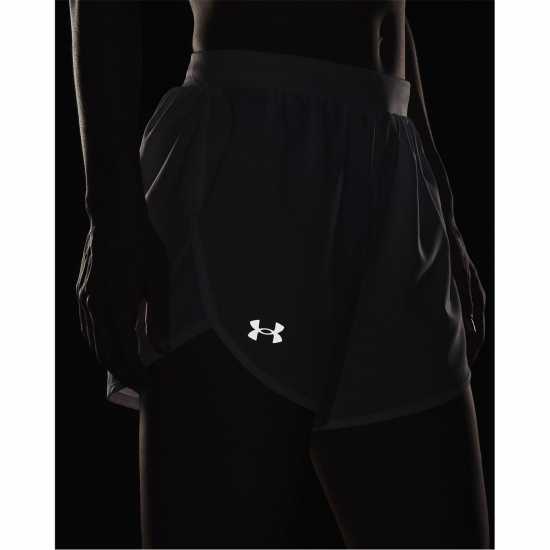 Under Armour Fly By Elite 3'' Short White - Дамски клинове за фитнес