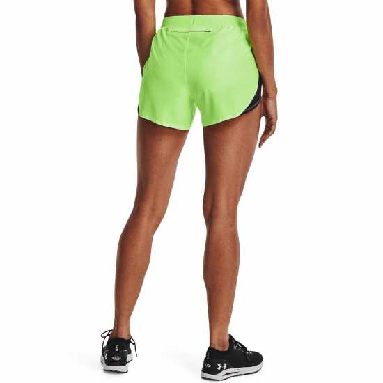 Under Armour Fly By Elite 3'' Short Lime Дамски клинове за фитнес