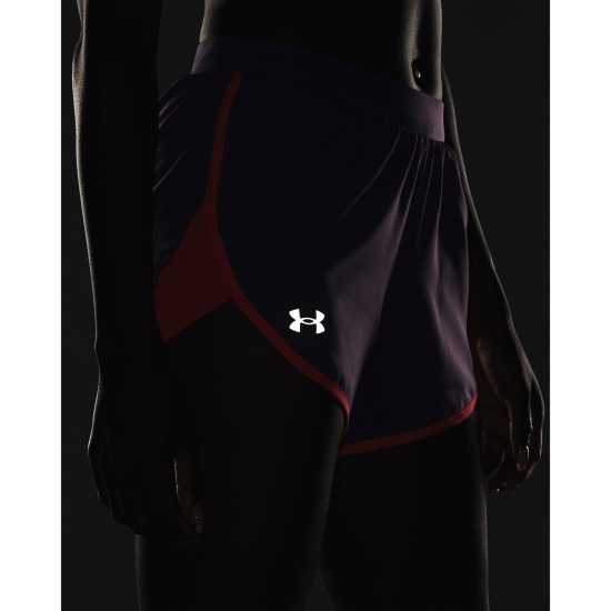 Under Armour Fly By Elite 3'' Short Purple Дамски клинове за фитнес