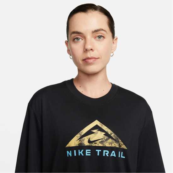 Nike Dri-FIT Trail Women's Short Sleeve Tee Black Атлетика