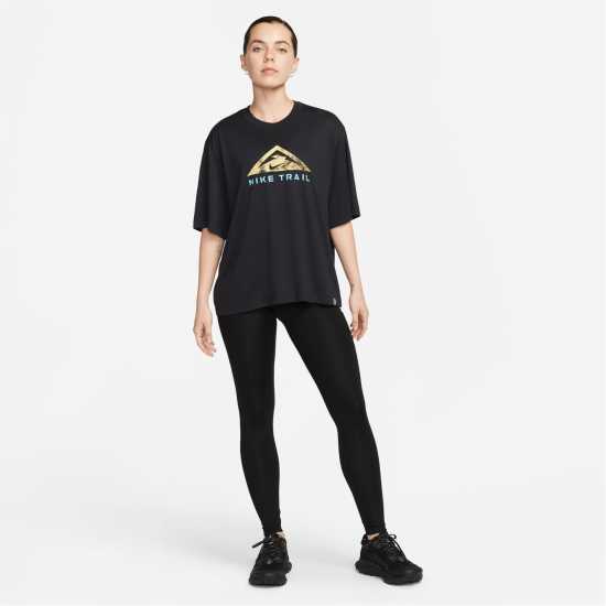 Nike Dri-FIT Trail Women's Short Sleeve Tee Black Атлетика