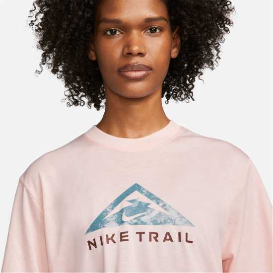 Nike Dri-FIT Trail Women's Short Sleeve Tee Pink Bloom Атлетика