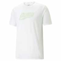 Puma Мъжка Риза Run Favourite Short Sleeve Performance T-Shirt Mens Puma White Мъжки дрехи за бягане