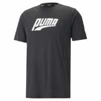 Puma Мъжка Риза Run Favourite Short Sleeve Performance T-Shirt Mens Puma Black Мъжки дрехи за бягане