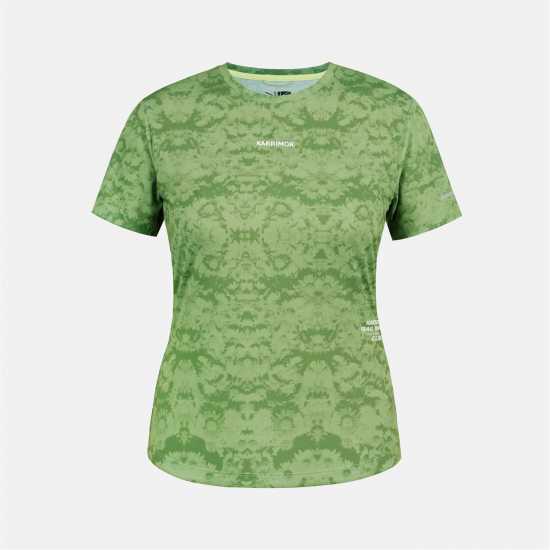 Karrimor Ladies Trail Short-Sleeve Performance Running Top Eden Green Дрехи за бягане