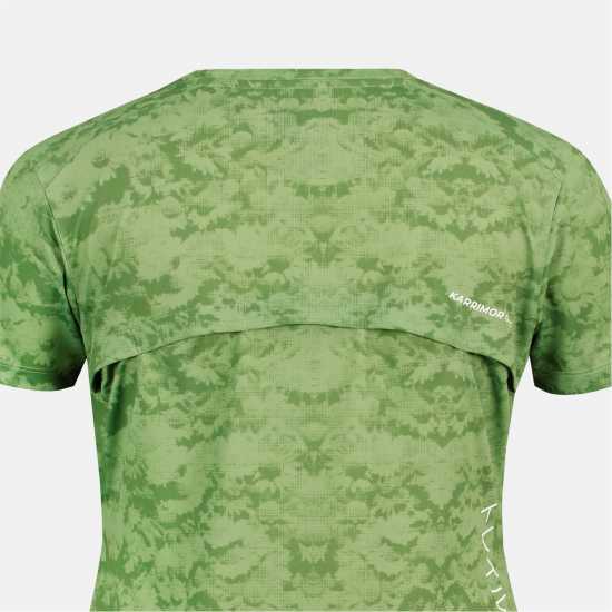 Karrimor Ladies Trail Short-Sleeve Performance Running Top Eden Green Дрехи за бягане