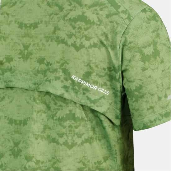 Karrimor Ladies Trail Short-Sleeve Performance Running Top Eden Green Дрехи за бягане