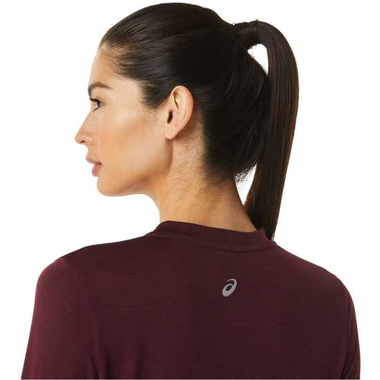 Дамски дрехи за бягане Asics Mock Neck Run Long Sleeve T-Shirt Asics Mock Neck Run Long Sleeve T-Shirt Дамски дрехи за бягане