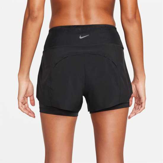 Nike Dri-FIT Swift Women's Mid-Rise 3 2-in-1 Shorts Черно 