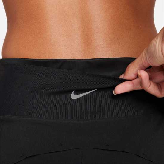 Nike Dri-FIT Swift Women's Mid-Rise 3 2-in-1 Shorts Black Дамски клинове за фитнес