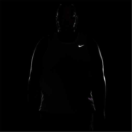 Nike Dri-FIT Miler Men's Running Tank Бяло/сребро Nike Dri-FIT Miler Men's Running Tank Бяло/сребро