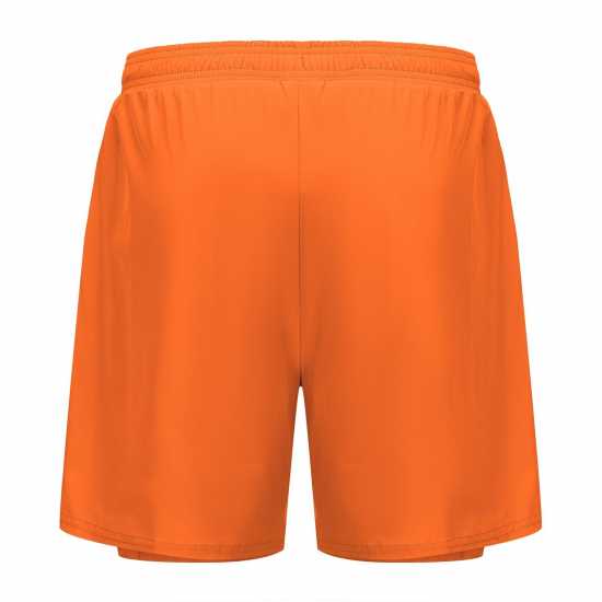 Мъжки Шорти За Бягане Karrimor 2 In 1 Running Shorts Mens Fire Orange 