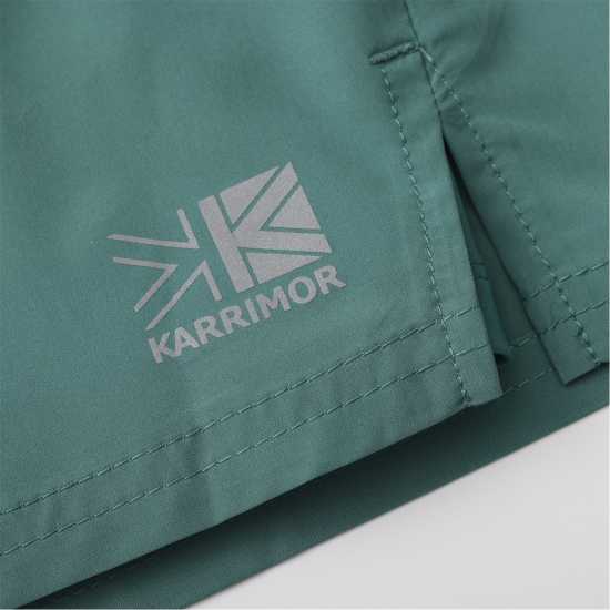 Мъжки Шорти За Бягане Karrimor 2 In 1 Running Shorts Mens Green Spruce Мъжки дрехи за бягане