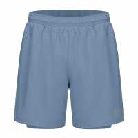 Мъжки Шорти За Бягане Karrimor 2 In 1 Running Shorts Mens Bold Blue 