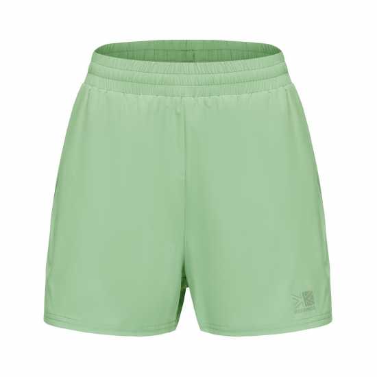 Дамски Шорти Karrimor 2 In 1 Running Shorts Womens Майско зелено Дамски клинове за фитнес