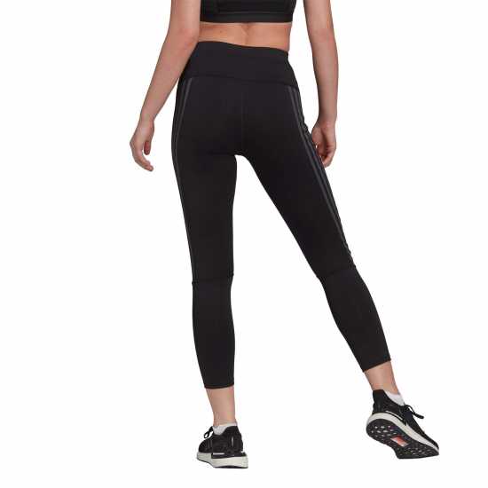 Adidas Run Icons 3 Stripe 7/8 Running Tights Womens  