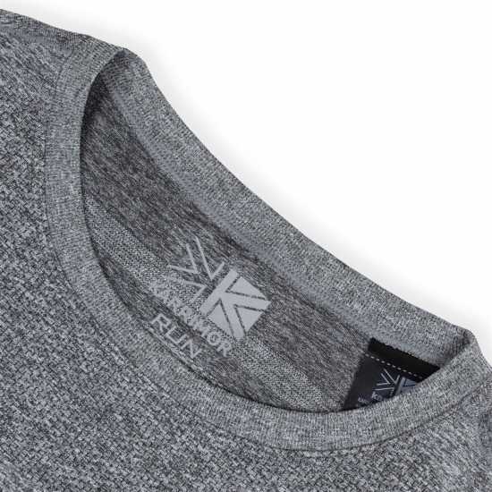 Мъжки дрехи за бягане Karrimor Мъжки Шорти За Бягане Xlite Mens Running Short Sleeve Top Сив марл Karrimor Мъжки Шорти За Бягане Xlite Mens Running Short Sleeve Top Сив марл Мъжки дрехи за бягане